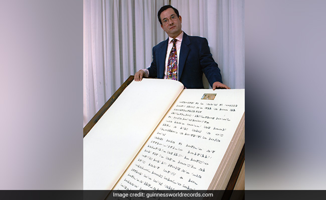 Italy Man Sets World Record By 'Mirror Typing' Books In Ancient Languages