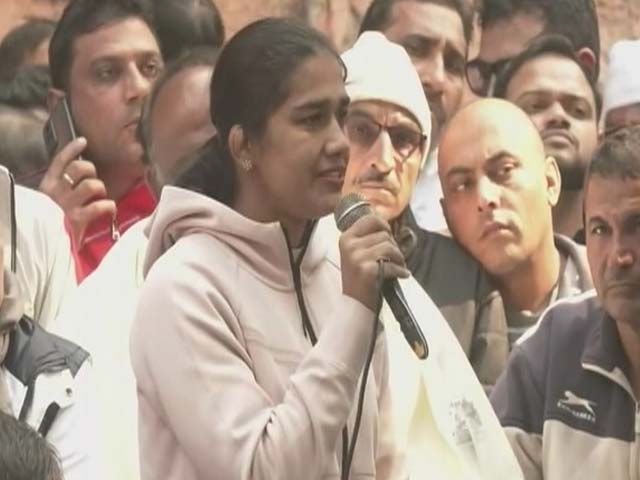 Olympian Babita Phogat At Wrestlers' Big Protest As Centre's 'Messenger'