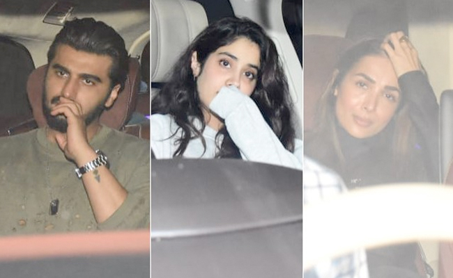 Arjun Kapoor-Malaika Arora, Janhvi Kapoor-Shikhar Pahariya And Others At Rhea Kapoor's Dinner Party