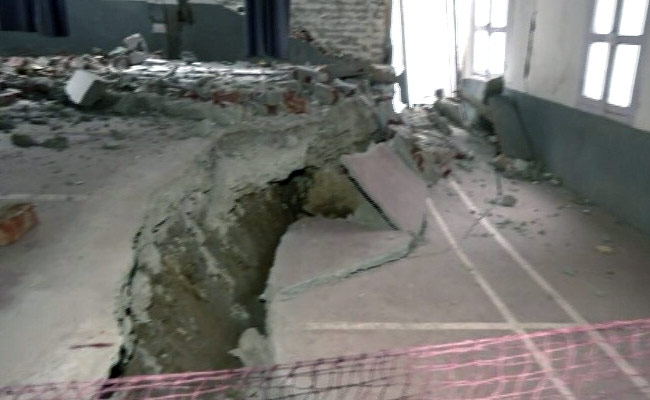 Exclusive Joshimath Pics: Badminton Court Caves, Walls Collapse