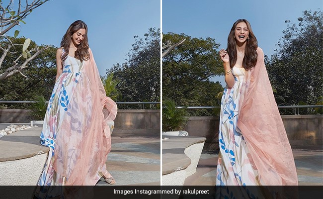 Rakul Preet Singh In A Printed <i>Anarkali</i> Displays Another Way To Add Florals In Your Wardrobe