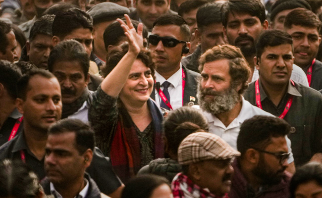 "He Is Armoured In...": Priyanka Gandhi Fields Queries On Brother's T-Shirt