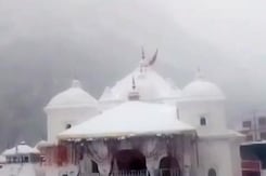 Gangotri Dham Receives Heavy Snowfall Gangotri Dham Receives Heavy Snowfall