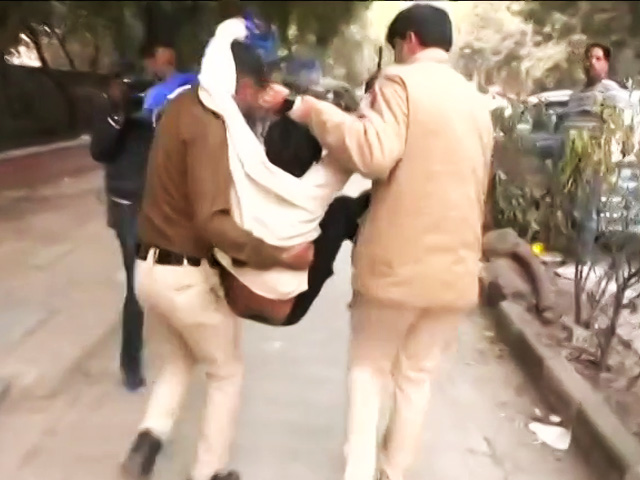 Students Detained At Delhi University After Clashes Over BBC Series On PM