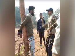 On Camera, Journalist Tied To Tree, Slapped And Punched In Madhya Pradesh On Camera, Journalist Tied To Tree, Slapped And Punched In Madhya Pradesh