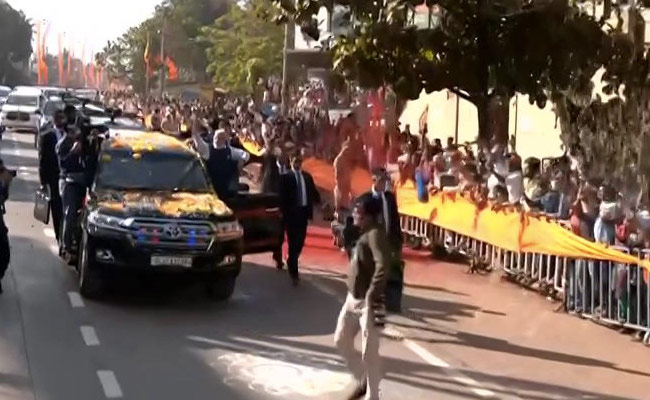 PM Modi Holds Roadshow In Karnataka, To Open Youth Festival