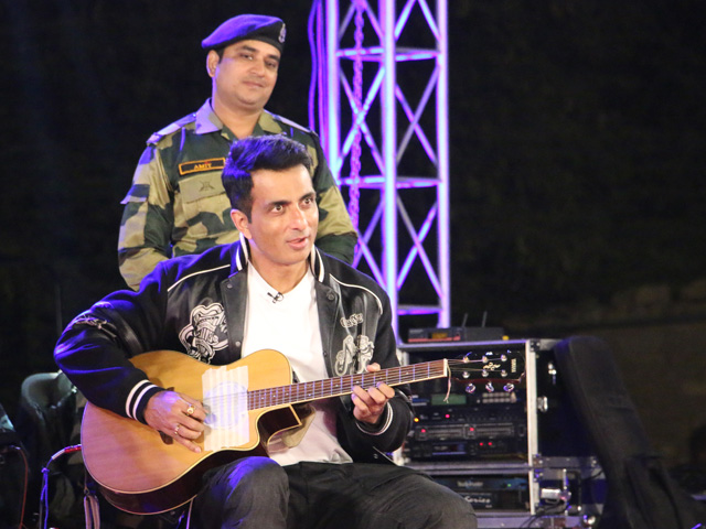 Sonu Sood's Guitar Performance Mesmerises Soldiers