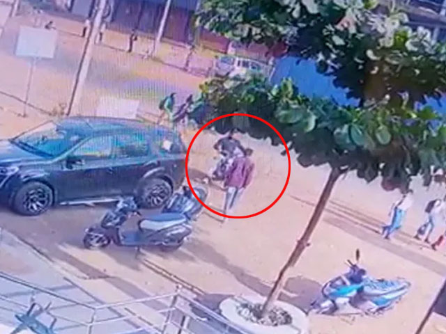 On CCTV, Narrow Escape For Man Attacked With Knife In Karnataka