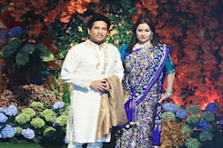 Sachin Tendulkar, Wife Anjali Attend Anant Ambani, Radhika Merchant's Engagement Sachin Tendulkar, Wife Anjali Attend Anant Ambani, Radhika Merchant's Engagement