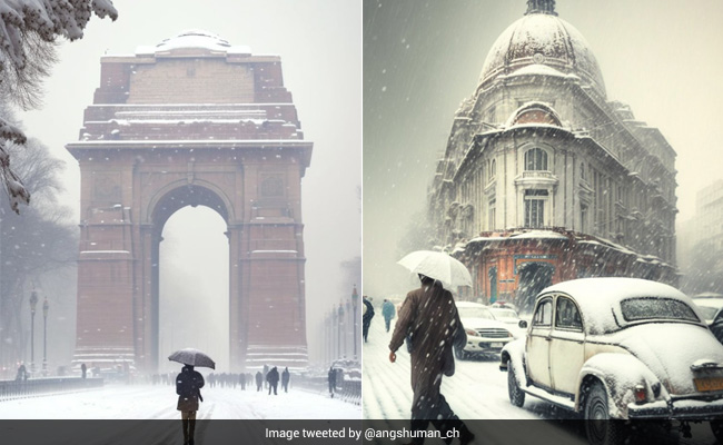 AI तकनीक की मदद से जानिए, अगर दिल्ली और कोलकता में बर्फबारी होती तो शहर कैसा दिखता?
