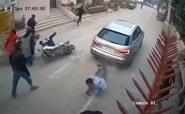 Video: Audi Runs Over UP Man During Clash Between Couple's Families