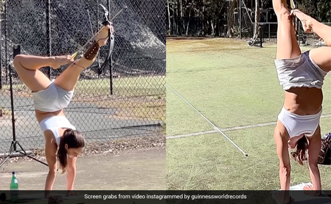 Watch: Australian Woman Uses Feet To Shoot An Arrow, Breaks Guinness World Record
