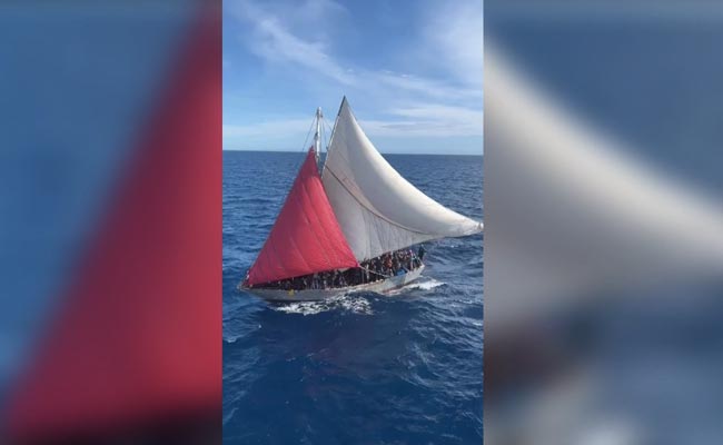 Watch: US Coast Guard Detains 396 Haitian Migrants From Overloaded 50-Foot Boat Near Bahamas