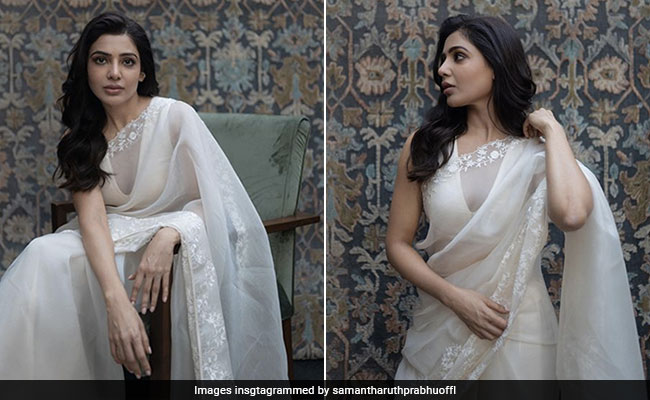 Samantha Ruth Prabhu's Charm In A White <i>Saree</i> Is From Now To Eternity