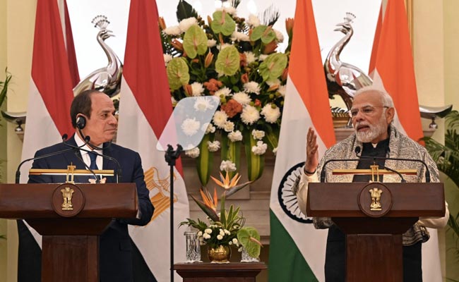PM Modi, Egypt President Sisi Hold Discussion On Cross-Border Terrorism
