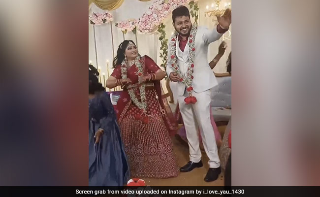 Video Of Bride's Energetic Dance On Stage Goes Viral