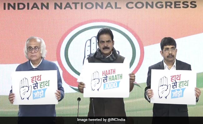 Congress Launches "Haath Se Haath Jodo" Campaign Logo