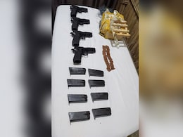 Chinese Arms Seized From Consignment Dropped By Pak Drone In Punjab's Gurdaspur Chinese Arms Seized From Consignment Dropped By Pak Drone In Punjab's Gurdaspur