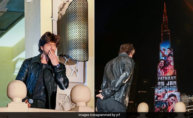 Shah Rukh Khan Watches As <i>Pathaan</i> Trailer Takes Over Burj Khalifa. See Post