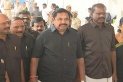 AIADMK MLAs Reach Tamil Nadu Assembly In Black Shirts, OPS In Whites AIADMK MLAs Reach Tamil Nadu Assembly In Black Shirts, OPS In Whites