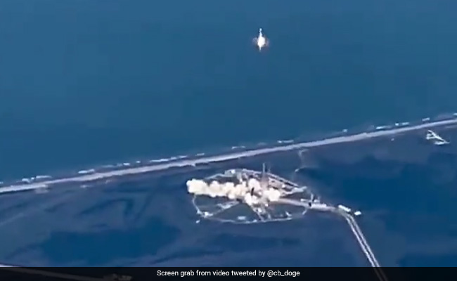Watch: Passenger Shot SpaceX Rocket Launch From A Plane Window
