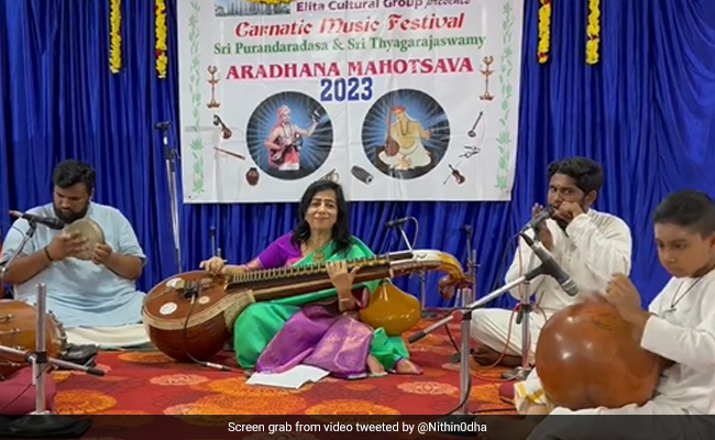 Watch: Zerodha CEO Nithin Kamath's Son And Mother Perform At Carnatic Music Festival