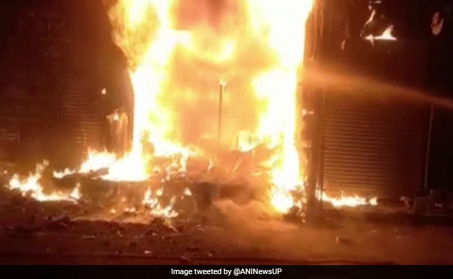 3-Storey Cloth Showroom Damaged In Massive Fire In UP