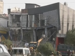 Car Showroom Demolished During Anti-Encroachment Drive In Jammu Car Showroom Demolished During Anti-Encroachment Drive In Jammu