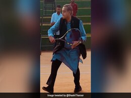 Video: Shashi Tharoor, Cricketer Sanju Samson vs 12-Year-Old Tennis Star Video: Shashi Tharoor, Cricketer Sanju Samson vs 12-Year-Old Tennis Star