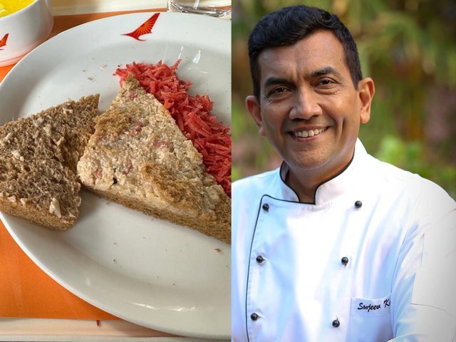 फ्लाइट में मिले भोजन को लेकर शेफ संजीव कपूर ने Air India को फटकारा