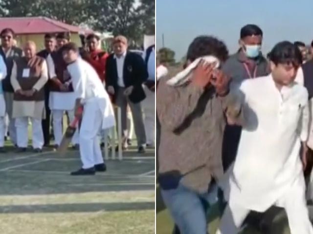 BJP Worker Injured By Ball Hit By Minister Jyotiraditya Scindia During Cricket Match