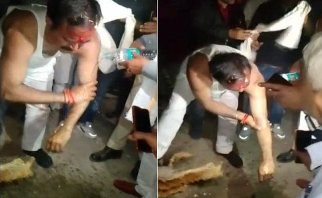 Madhya Pradesh Minister Removes Kurta, Washes Himself At BJP Event. Reason Is...