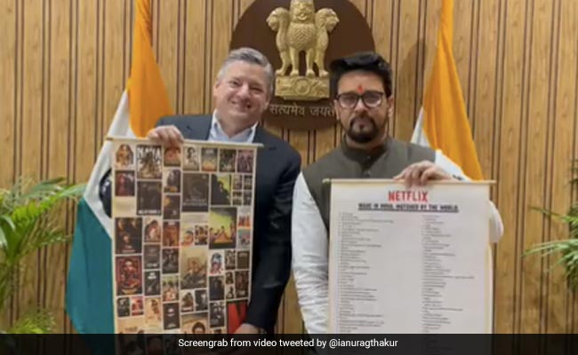 Netflix CEO Ted Sarandos Meets Information Minister Anurag Thakur