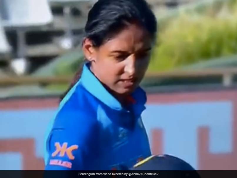 Harmanpreet Kaur Throws Away Her Bat In Frustration After Bizarre ...