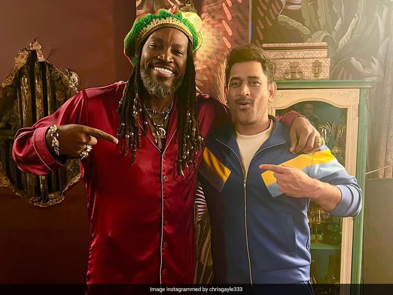 Long Live The Legends": Chris Gayle And MS Dhoni's Reunion. See Pics | Cricket News
