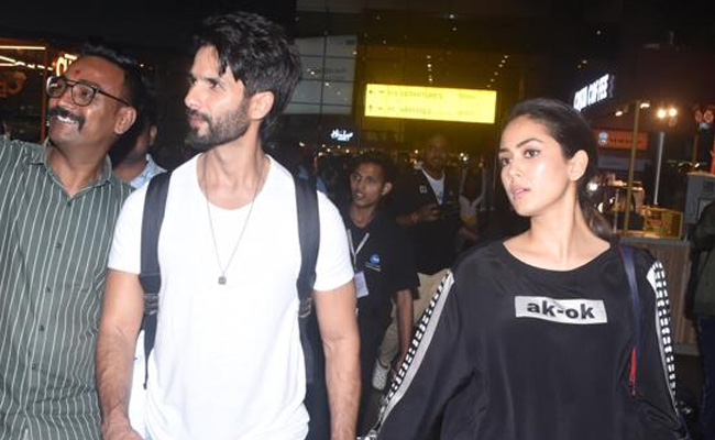 Airport Pics: Shahid Kapoor And Mira Rajput Fly Home After Kiara Advani-Sidharth Malhotra's Wedding