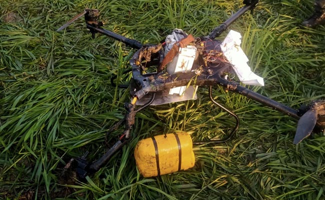 Pak Drone Shot Down By Border Force Along Punjab Border