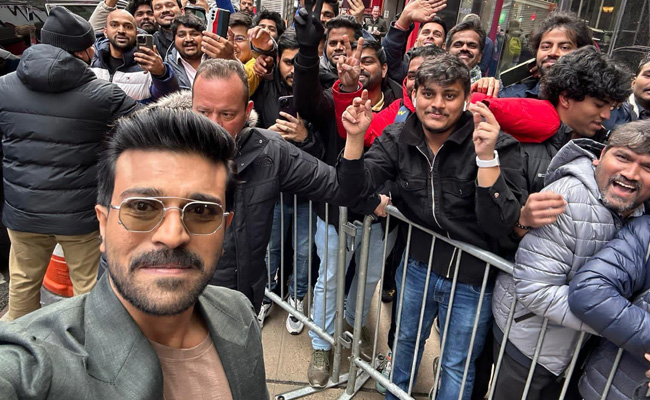Ram Charan, In New York, Greets Fans Like This. Watch