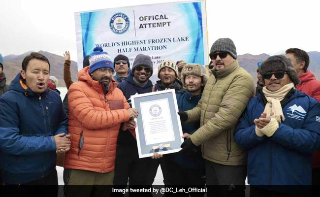 Ladakh Sets Guinness World Record With Half-Marathon In Sub-Zero Temperature