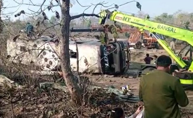 4 Killed, 20 Injured As Bus Overturns In Madhya Pradesh's Sagar District