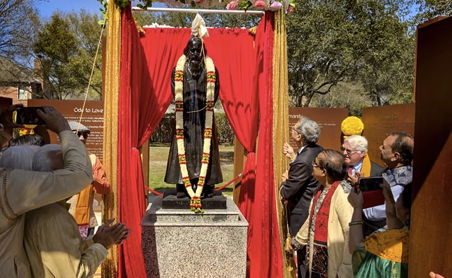 Tagore Memorial Grove, First Of Its Kind In US, Unveiled In Texas