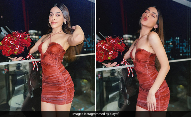 Alaya Furniturewalla's Chic Red Mini Dress Is "Extra Love" On Valentine's Day