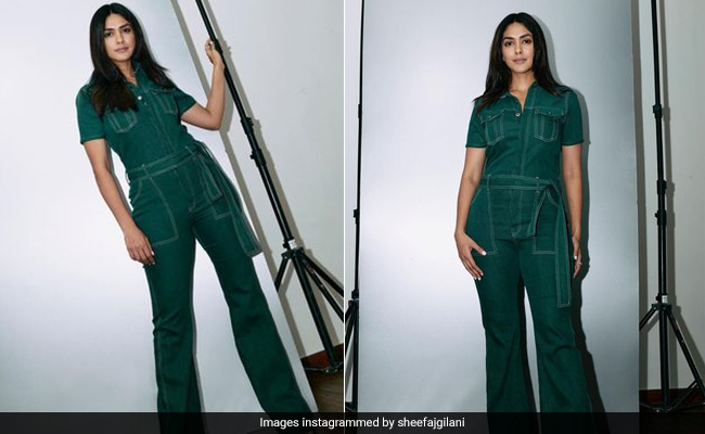 A Green Jumpsuit A Day For Mrunal Thakur, Keeps The Boring Away