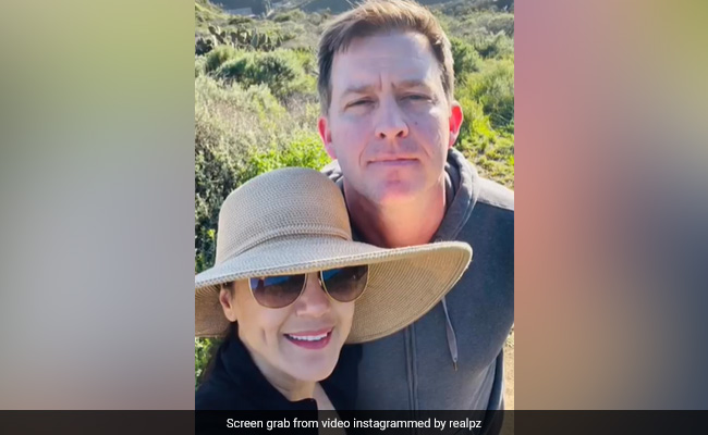 Preity Zinta Goes Hiking With Husband Gene Goodenough In Los Angeles
