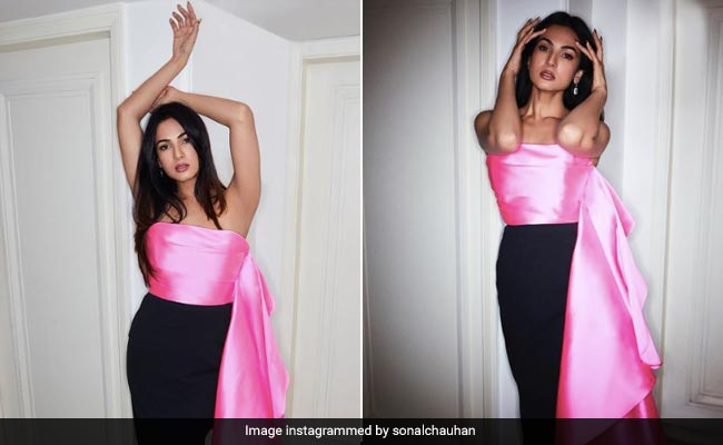Sonal Chauhan's Colourblock Gown Is Clearly Not From This World
