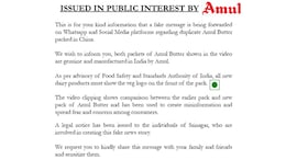 Amul Requests People To Ignore Fake News About Duplicate Butter Packed In China