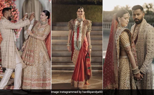 Natasa Stankovic Is Twice The Gorgeous Regal Indian Bride In A <i>Saree</i> And <i>Lehenga</i>