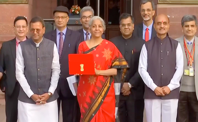 Watch: Nirmala Sitharaman, Her Team And Budget Tablet In Red Pouch