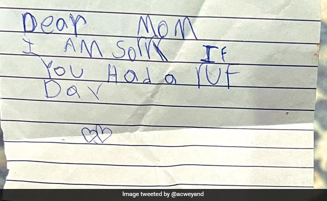 6-Year-Old's Handwritten Note To Mother On Her "Rough Day" Goes Viral