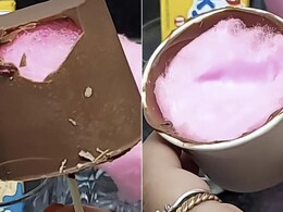 Watch: Woman Makes Bizarre Cotton Candy Ice Cream; Leaves Internet Disgusted